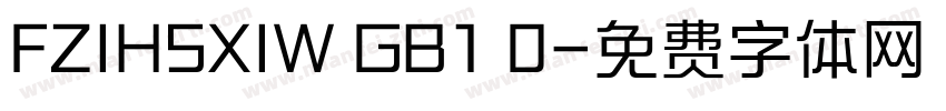 FZIHSXIW GB1 0字体转换